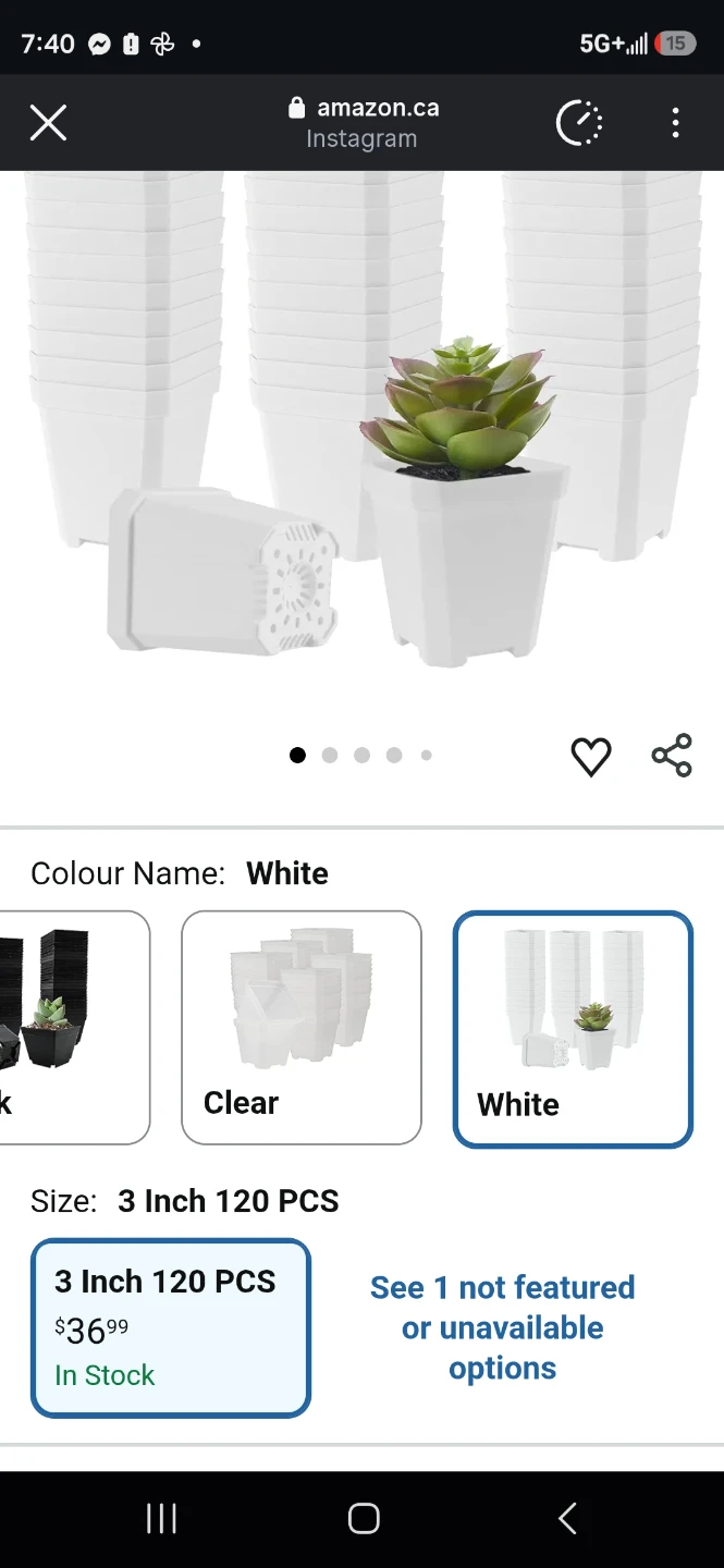 White Plant Pots - Pack of 120 - photo 4