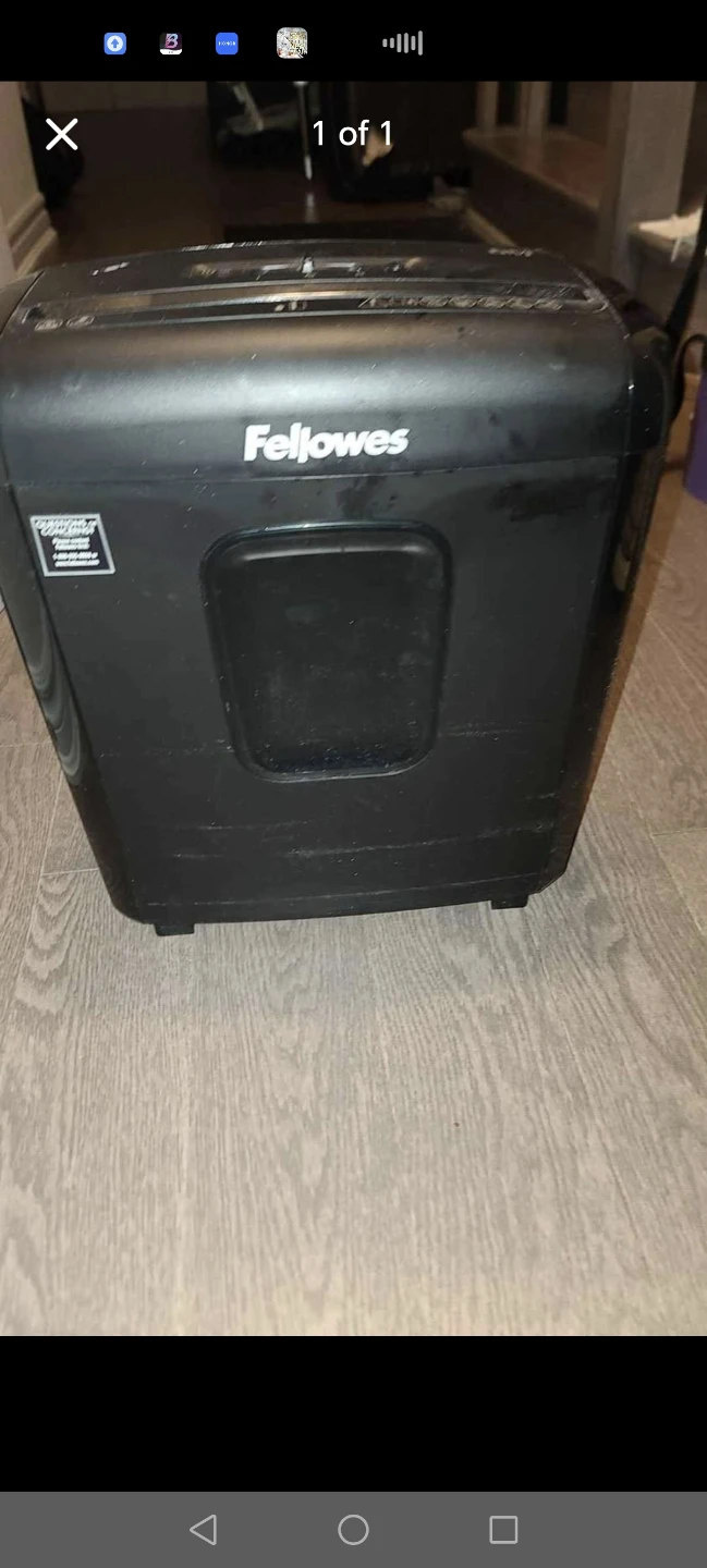 Fellowes micro shredder