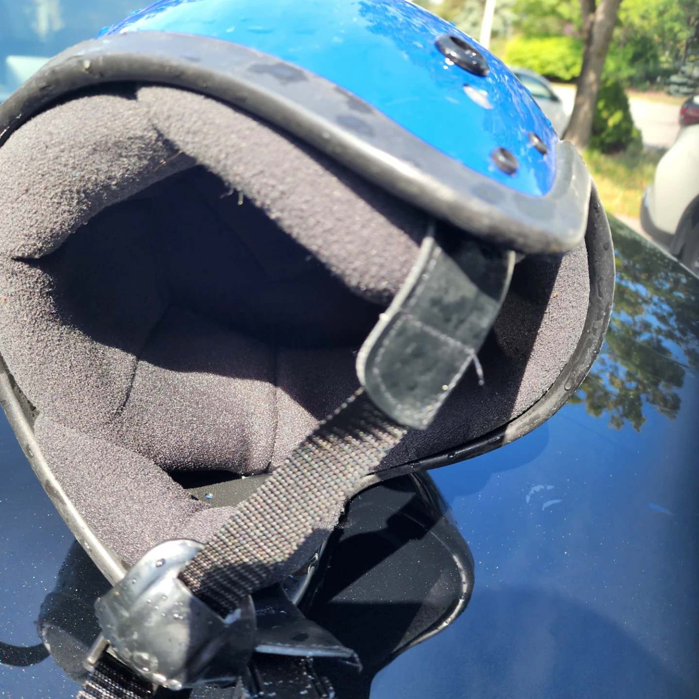 Blue Motorcycle Helmet - photo 5