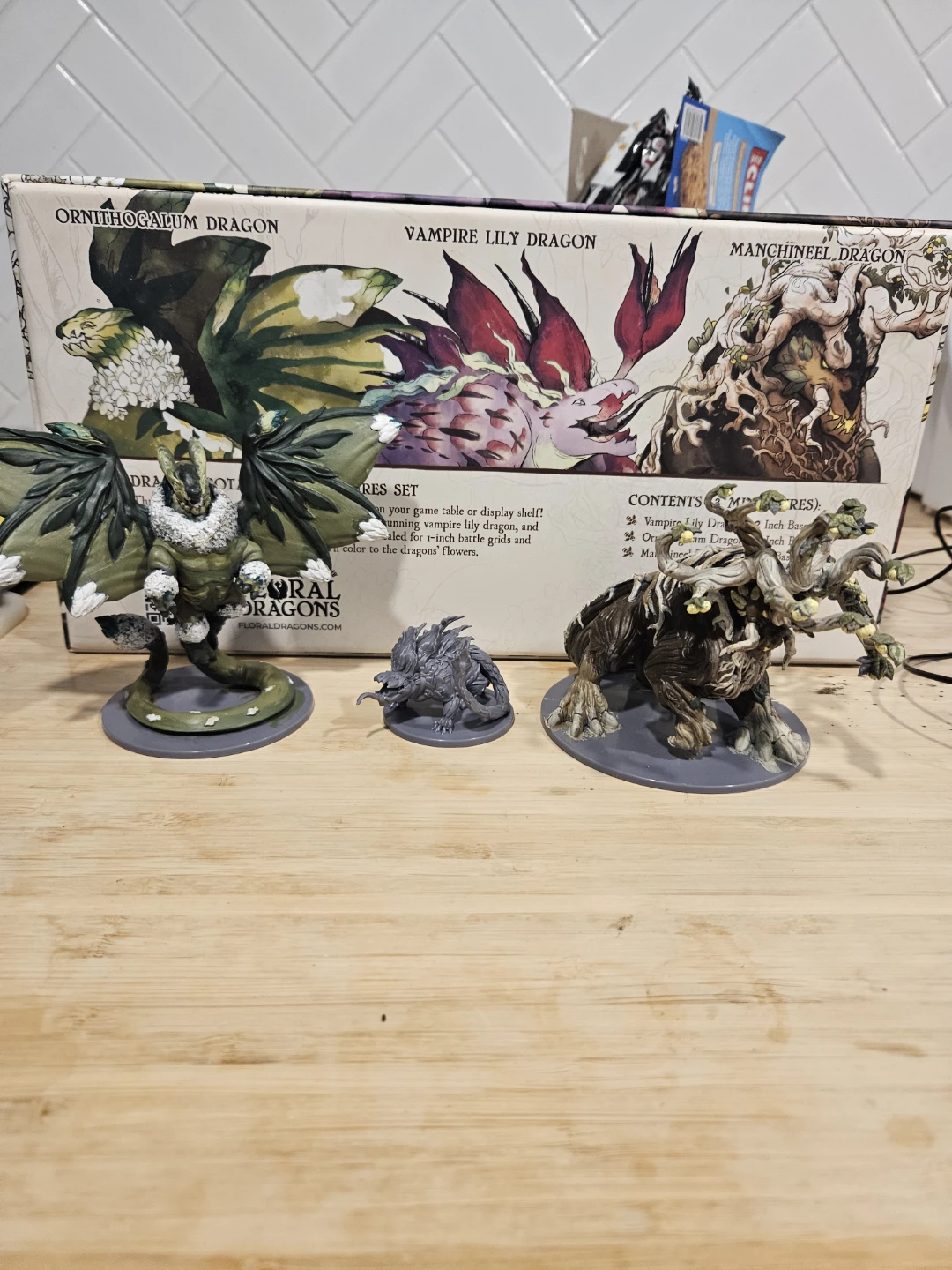 Floral dragons botanist set