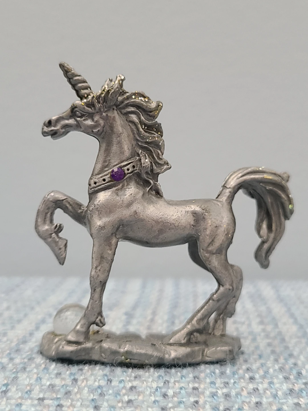 SIX Pewter Unicorn Figurine Collection