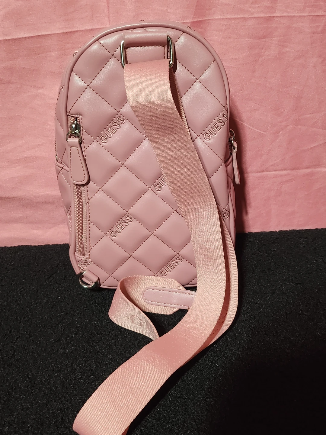 Pink Quilted Guess Sling Bag - photo 2