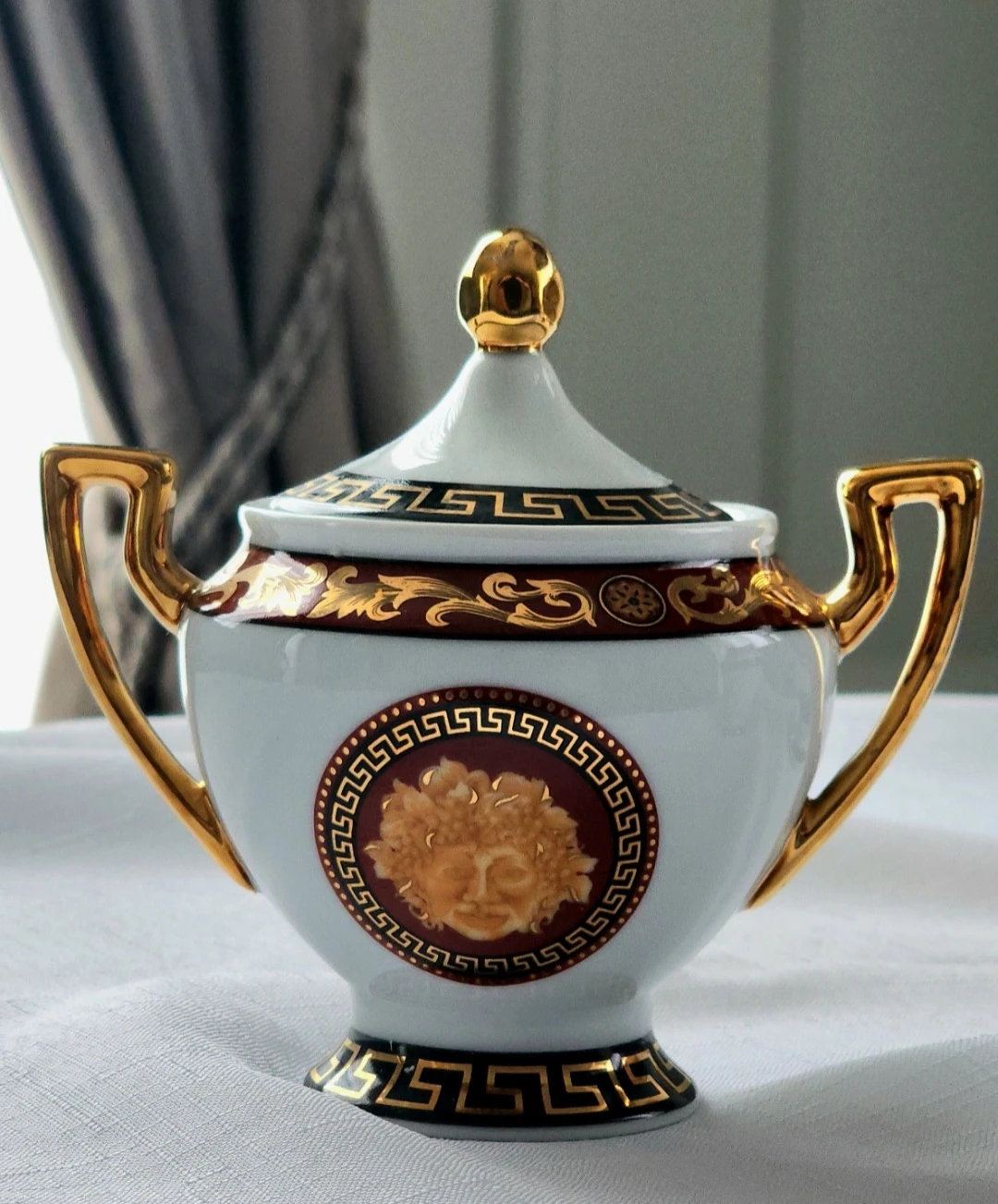 Adeline Fine Porcelain Tea Set with Creamer and Sugar Bowl - photo 3