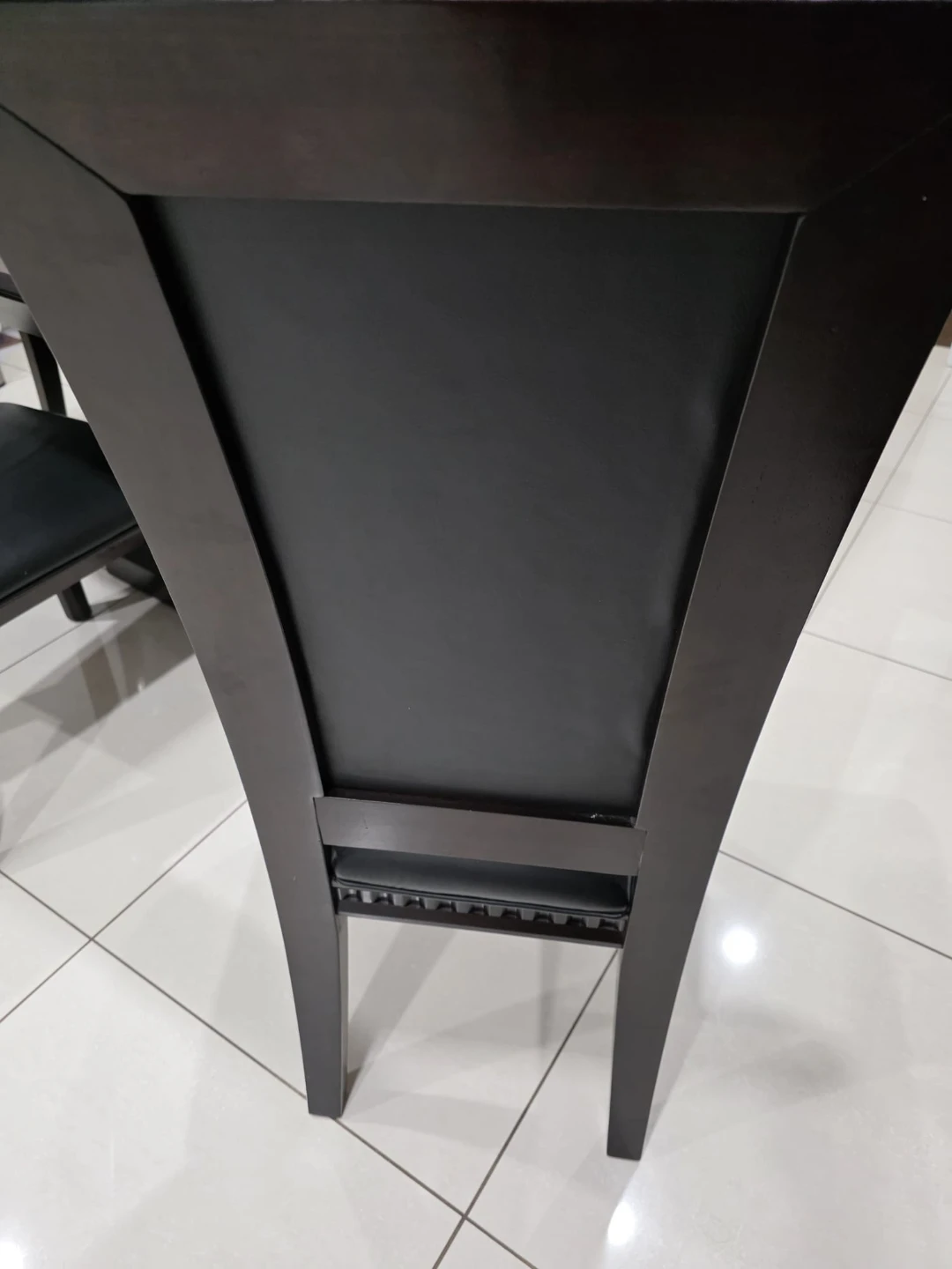 Dark Wood Dining Table and Chairs Set - photo 4