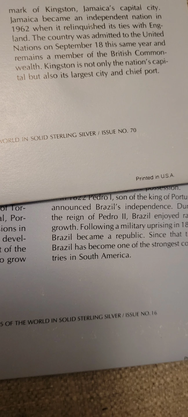 Jamaica and Brazil Sterling Silver Coins - photo 2