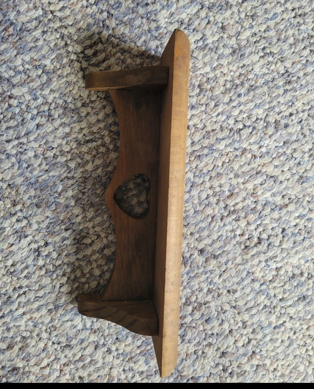 Vintage mini heart shelf