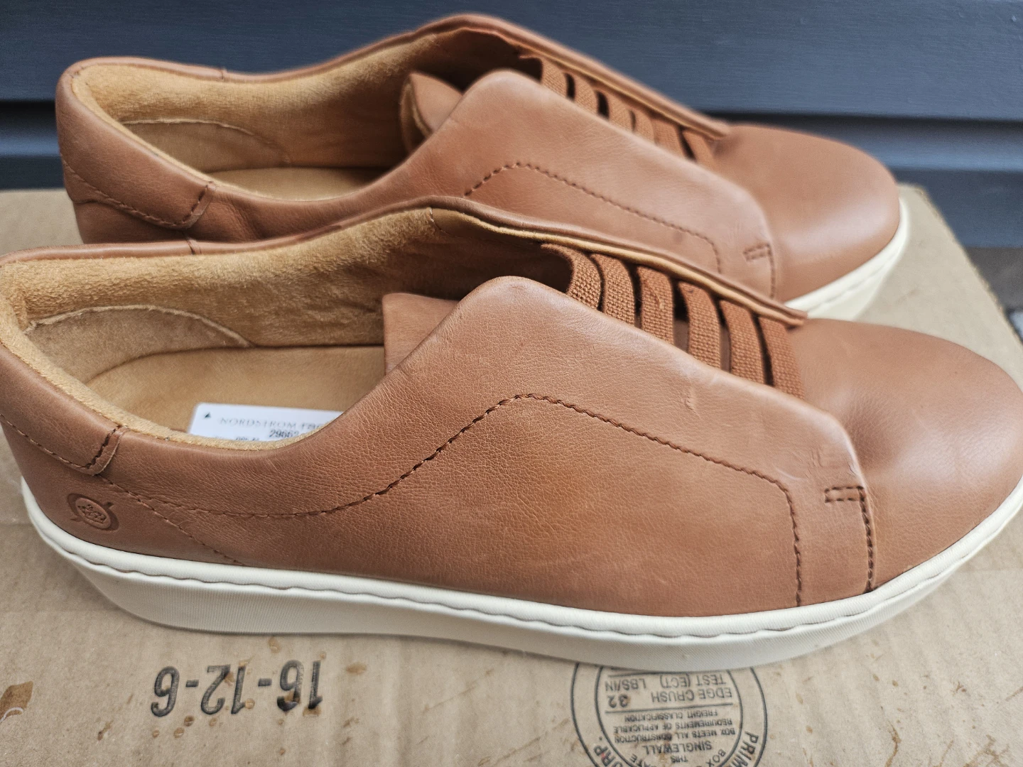 Born Slip-On Leather Sneakers - photo 2