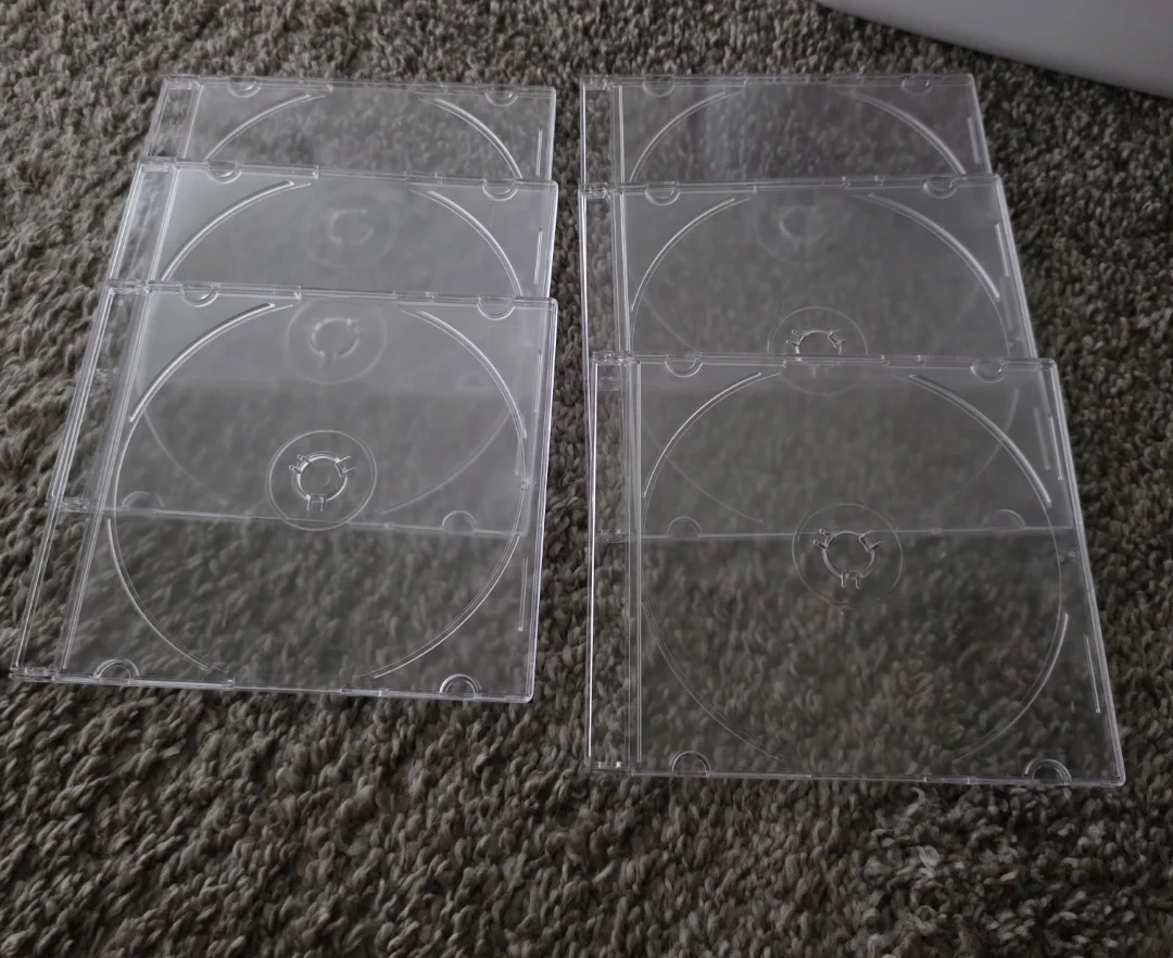 Bundle of 6 Clear Jewel Cases
