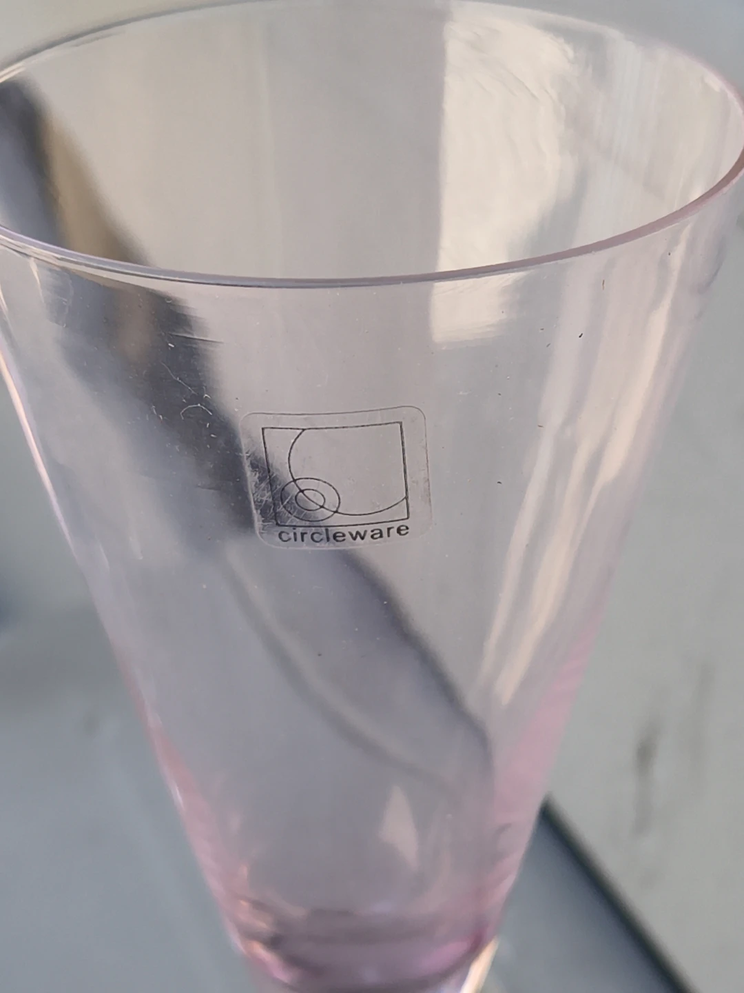 Circleware Pink Tint Champagne Flutes (Set of 4) - photo 3