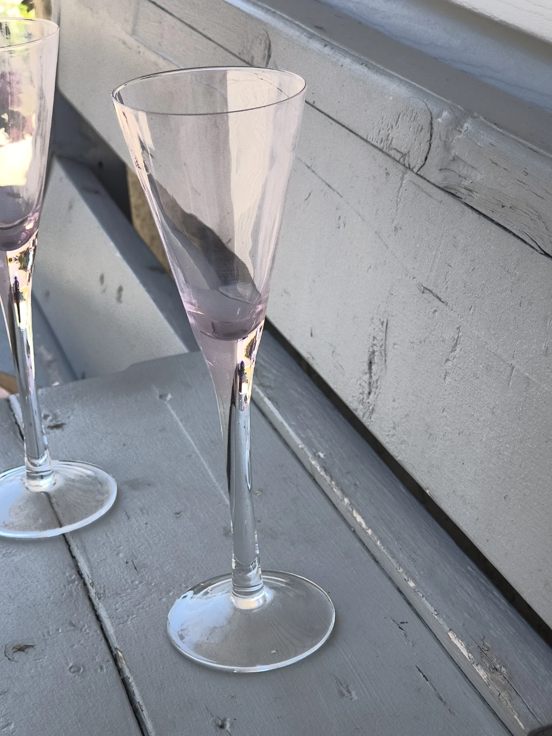 Circleware Pink Tint Champagne Flutes (Set of 4) - photo 4