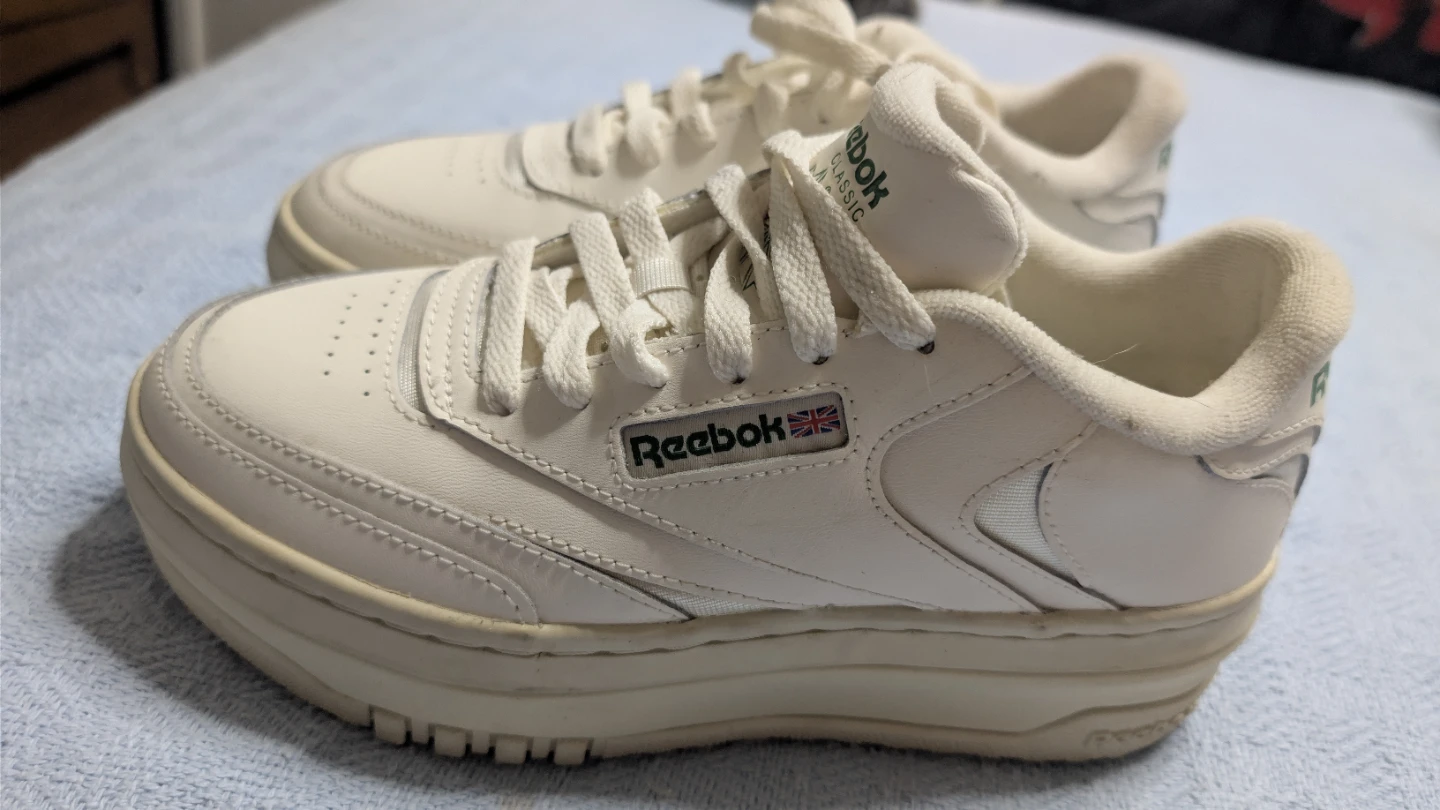 Reebok Classic White Platform Sneakers