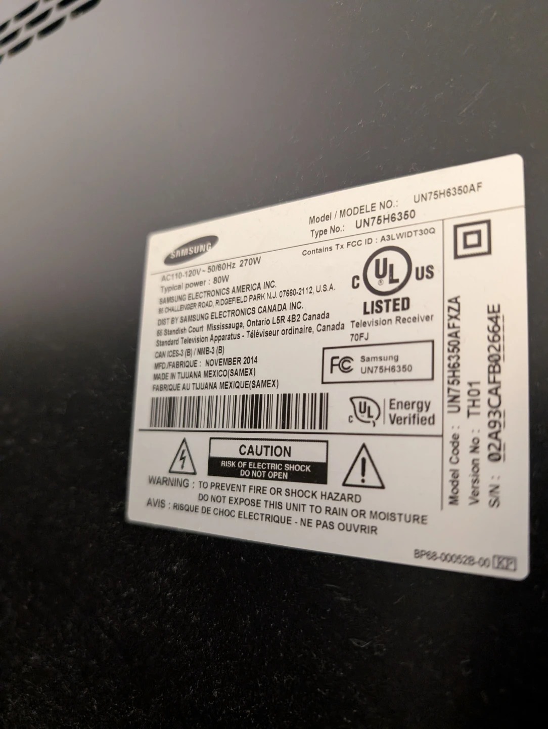 Samsung 75-inch Smart TV with Damage - photo 4