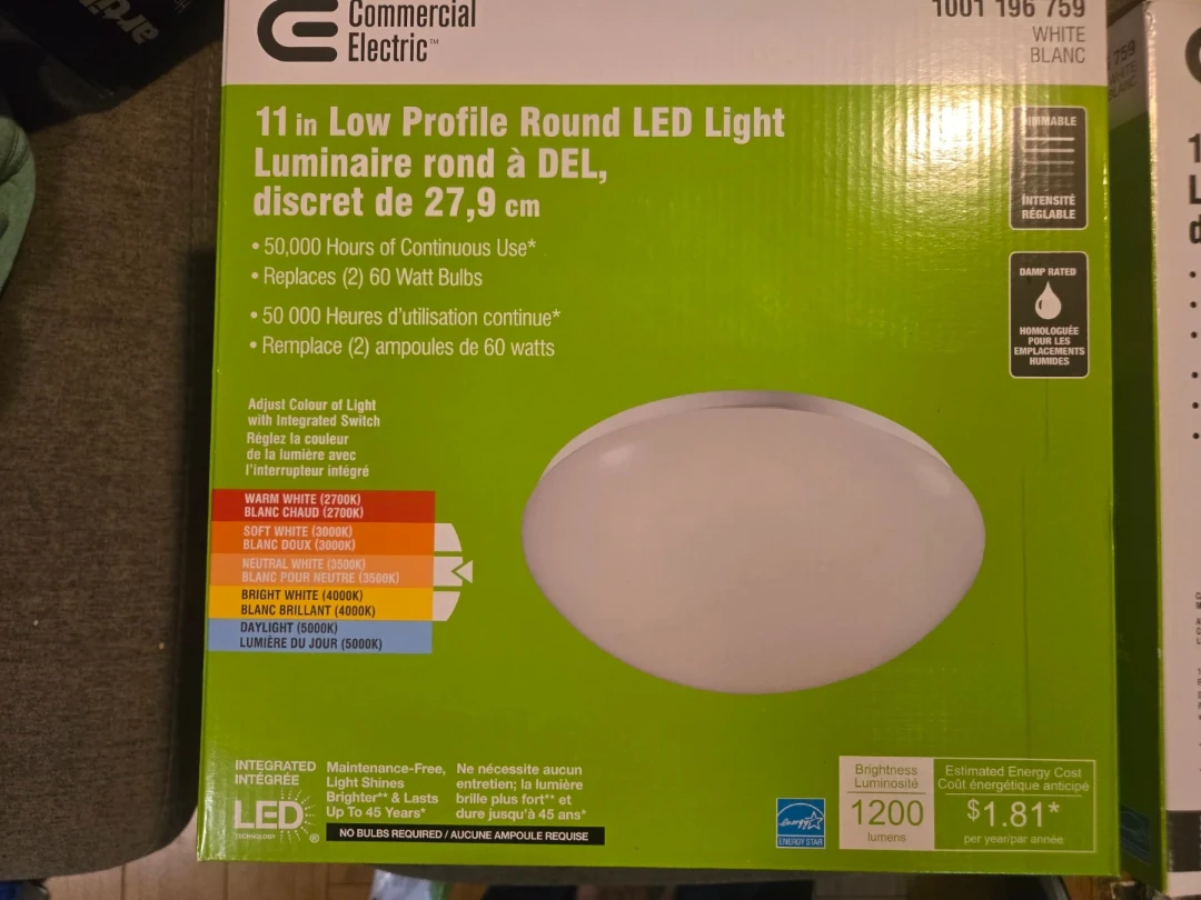 Commercial Electric 11" Low Profile Round LED Light