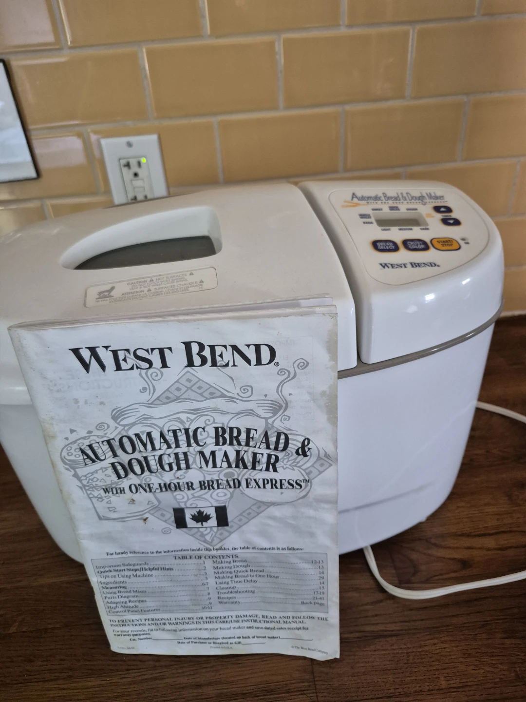 West Bend Automatic Bread & Dough Maker