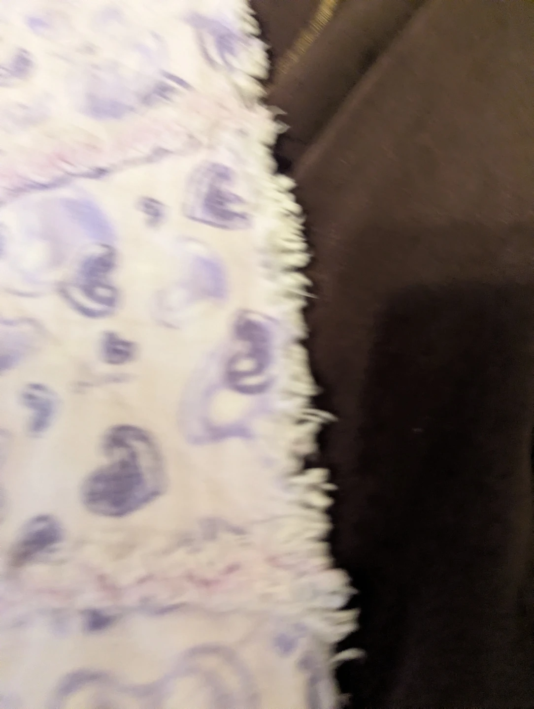 Purple Heart Pattern Rag Quilt - photo 3