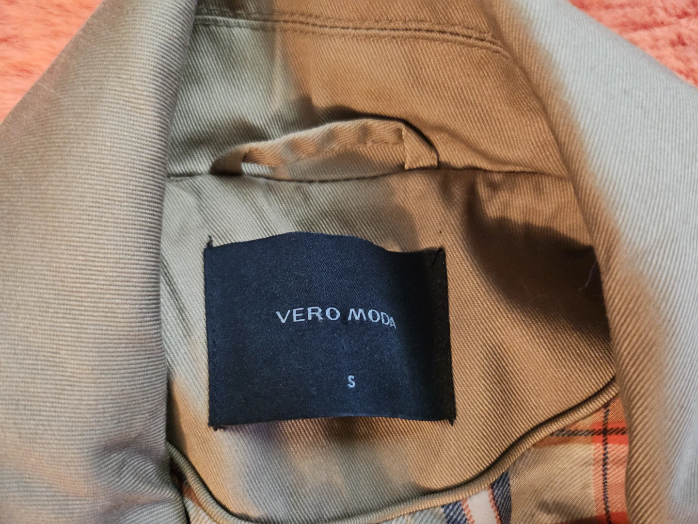 Size S, Vero Moda Tan Trench Coat - photo 2
