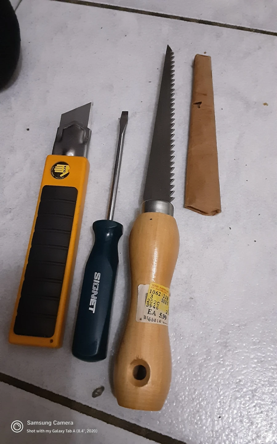 Utility Knife, Screwdriver & Hand Saw Set