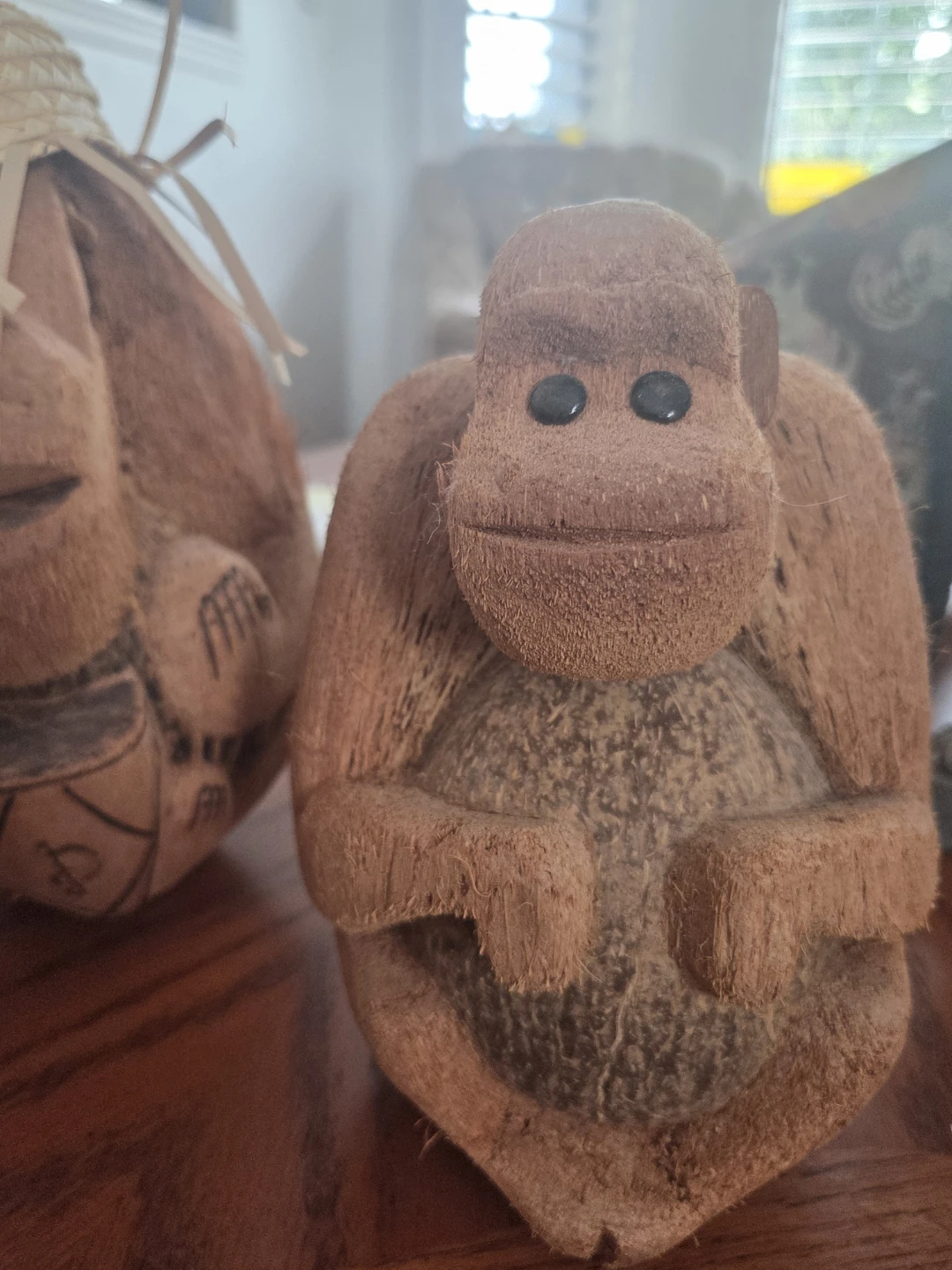 Handmade Coconut Monkey Figurine - photo 5