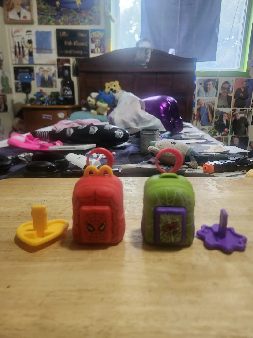 Spiderman backpack Keychains happy meal toys