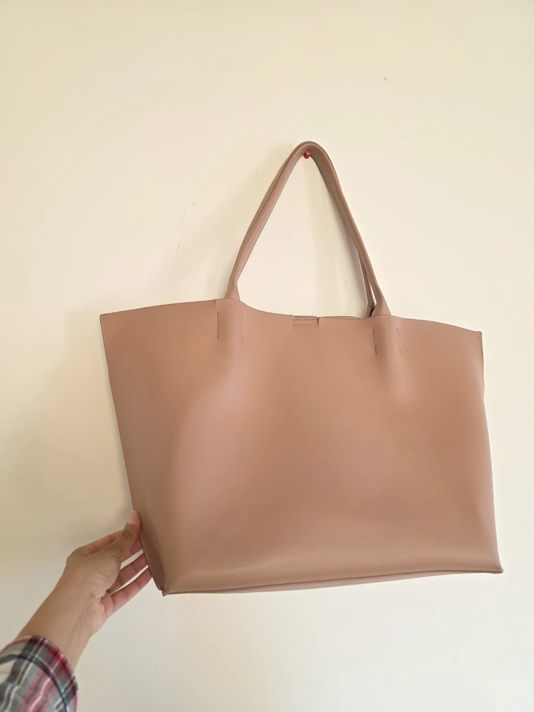 Large Vegan Leather tote bag - photo 3