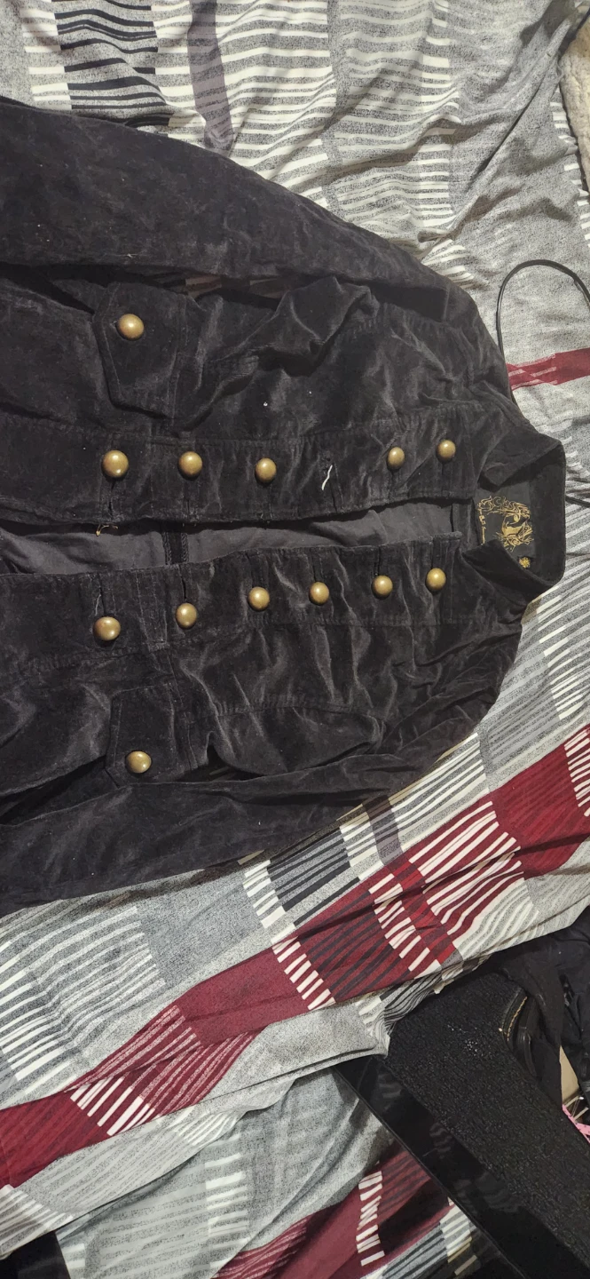 Black Double-Breasted Jacket