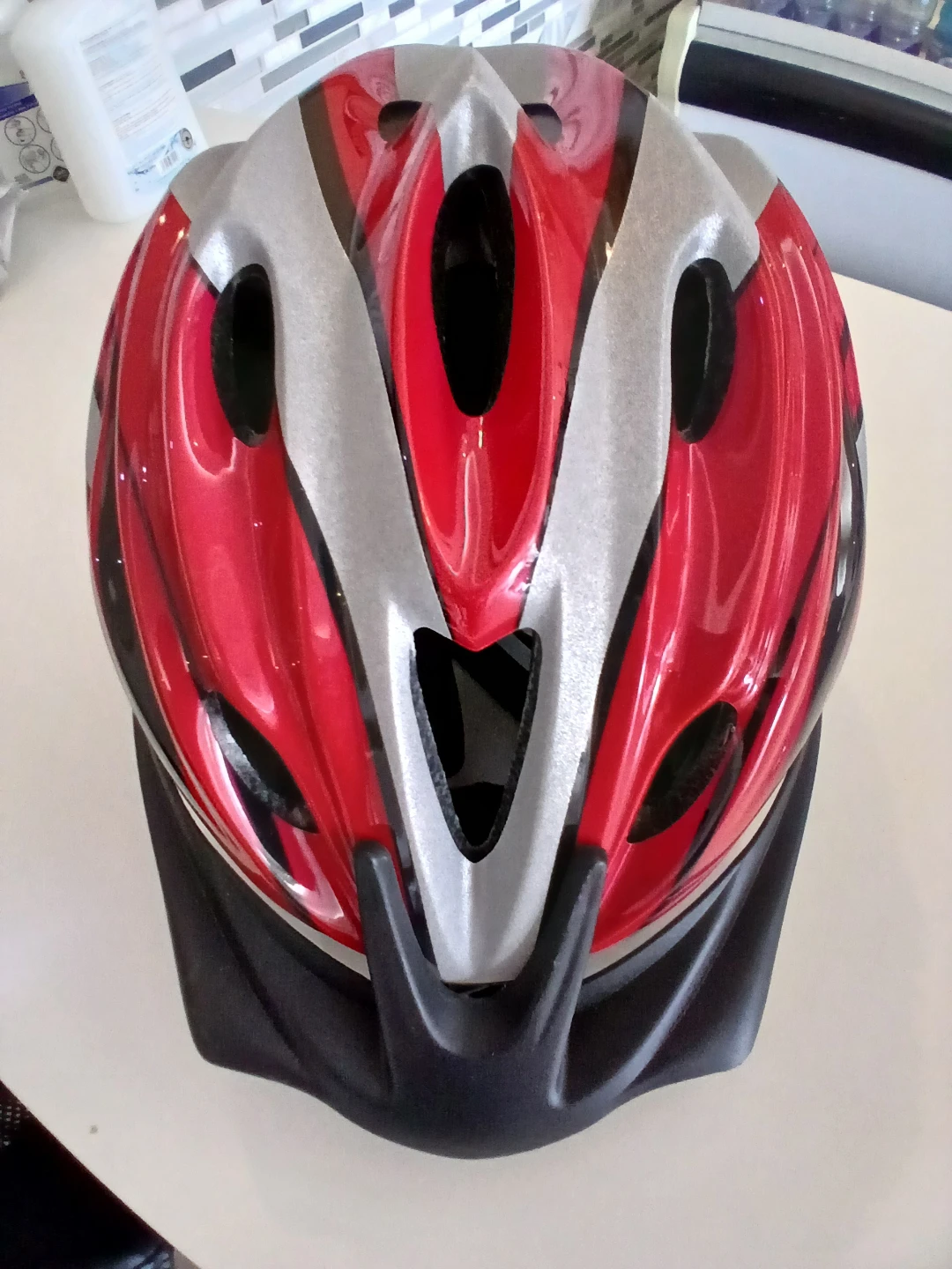 CCM Bike Helmet - Red/Silver