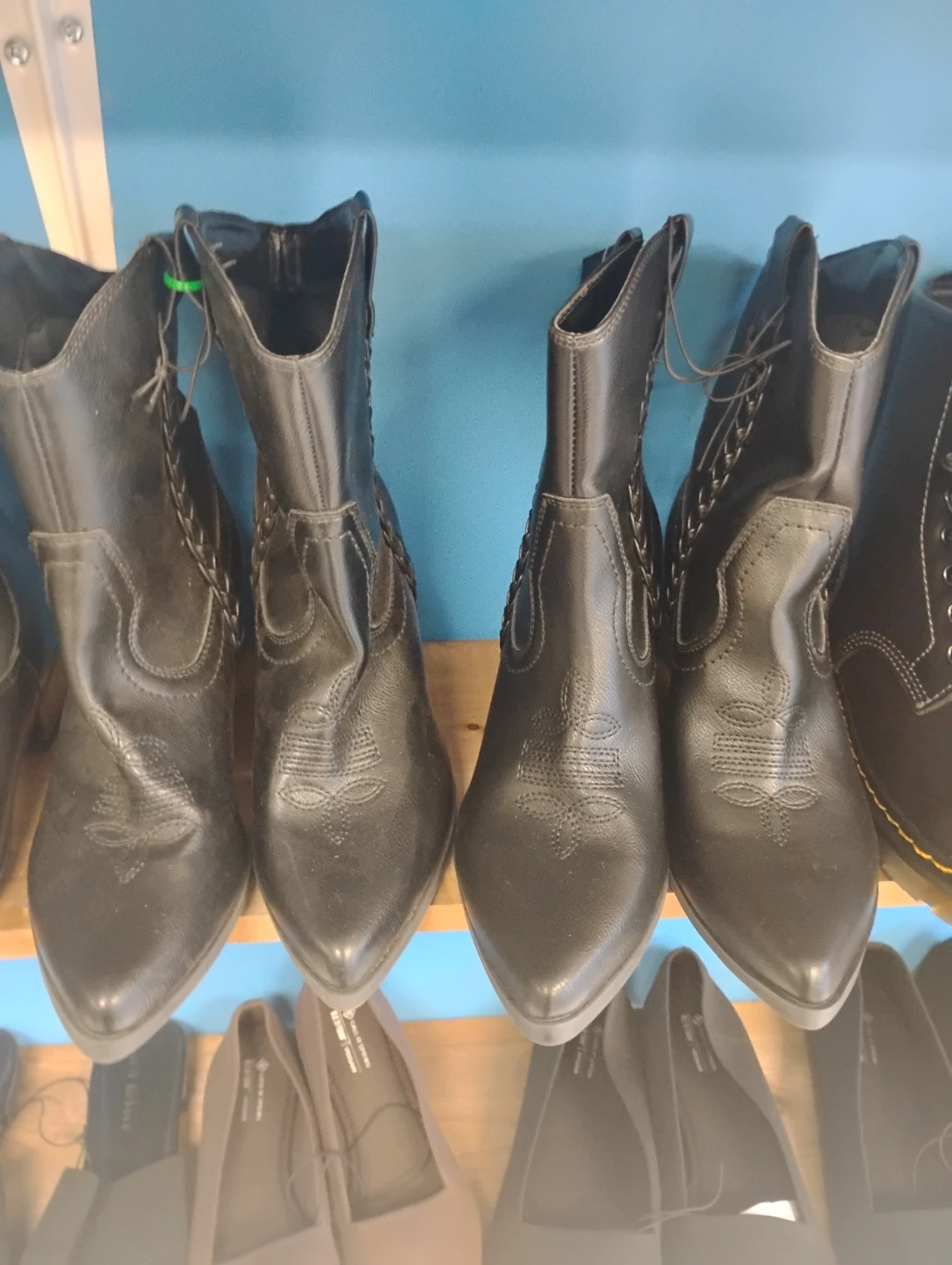 Black Western Style Boots