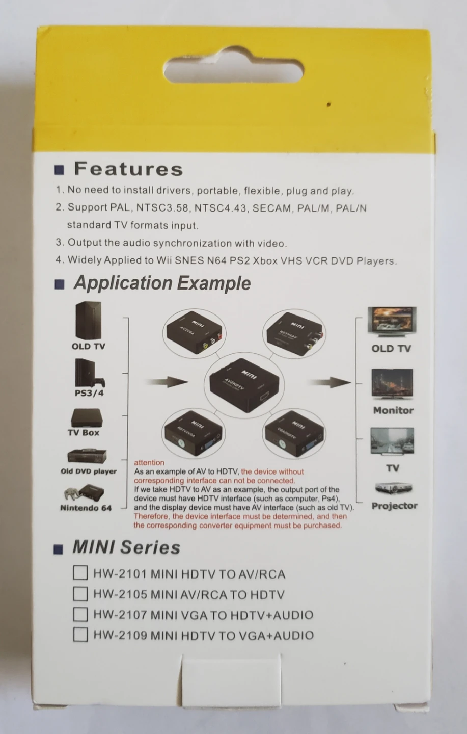 MINI AV2HDMI 1080P Video Converter - photo 2