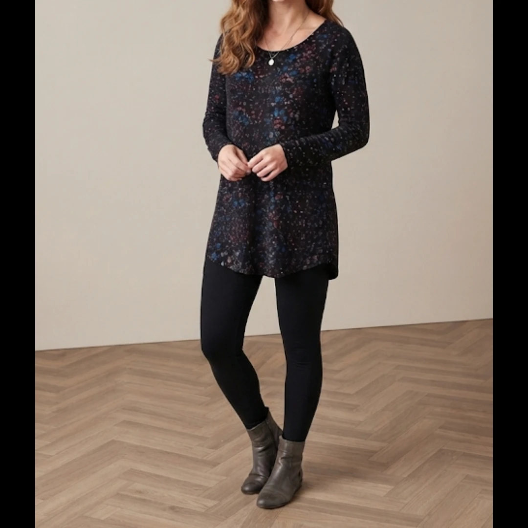 Long Sleeve Tunic Top Sweater size L