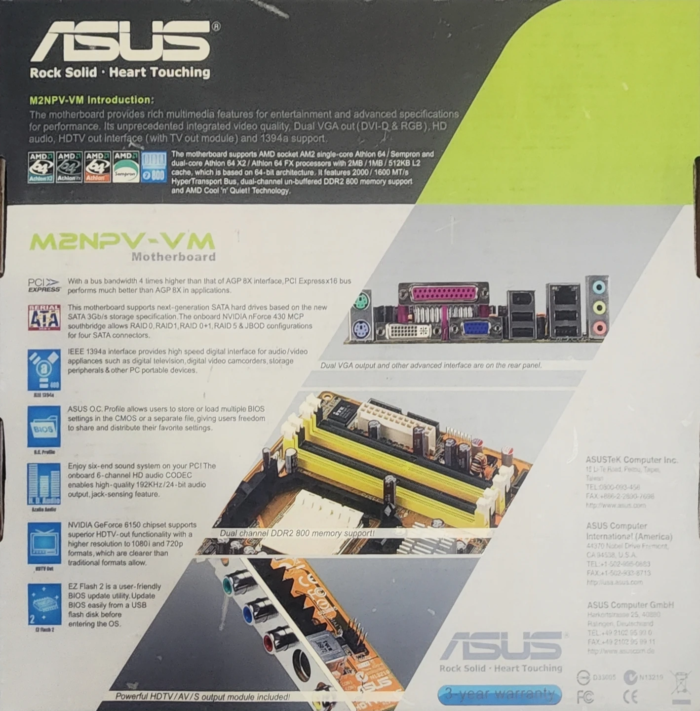 ASUS M2NPV-VM Motherboard - photo 3