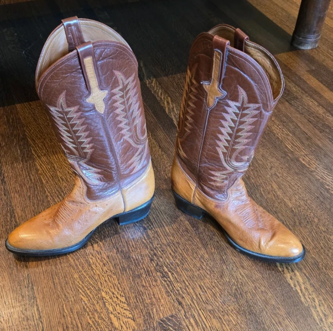 Ferrini Genuine Smooth Ostrich Cowboy Boots - photo 5