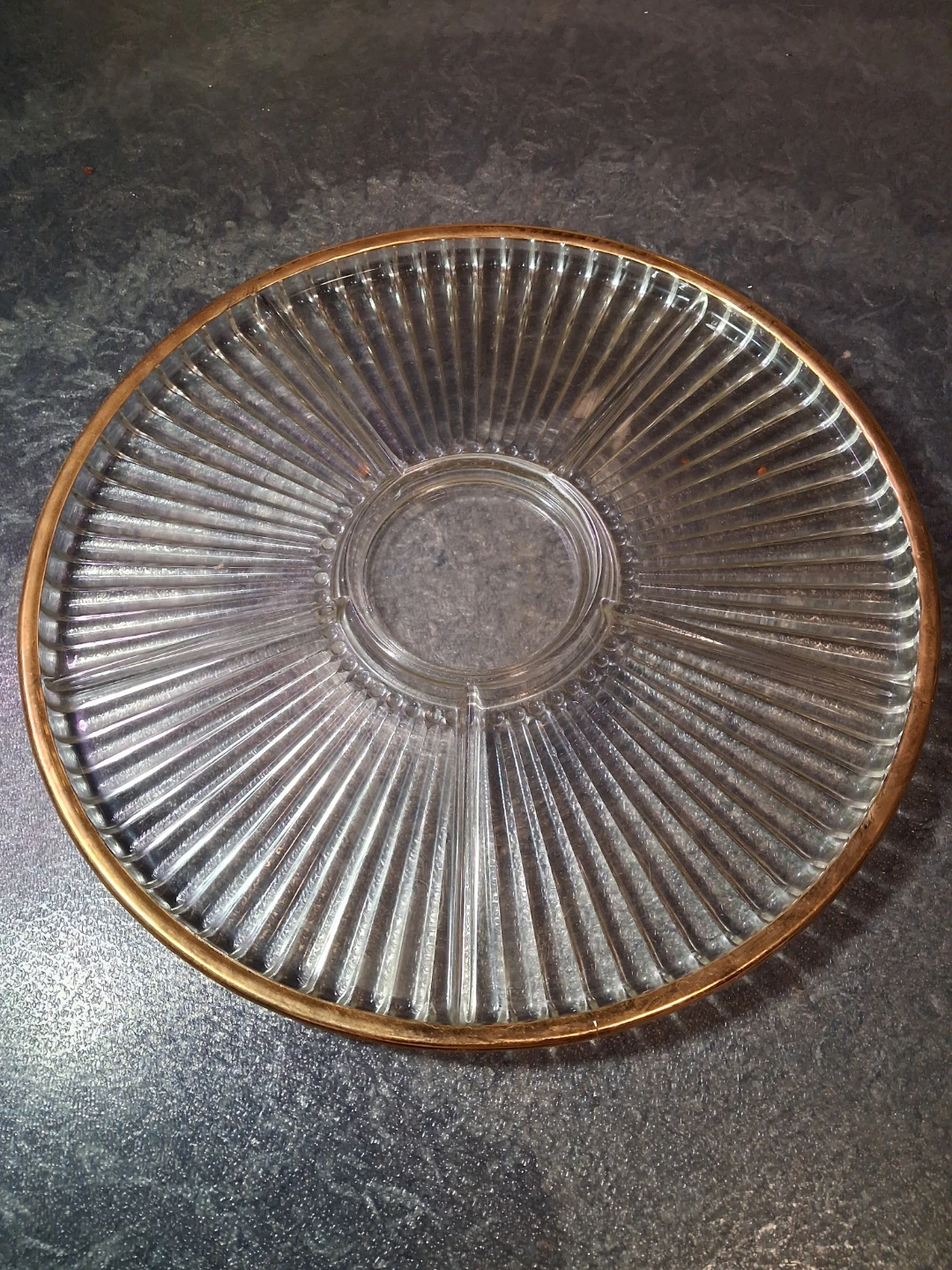 Jeannette Hospitality Gold 15" Partitioned Serving Tray
