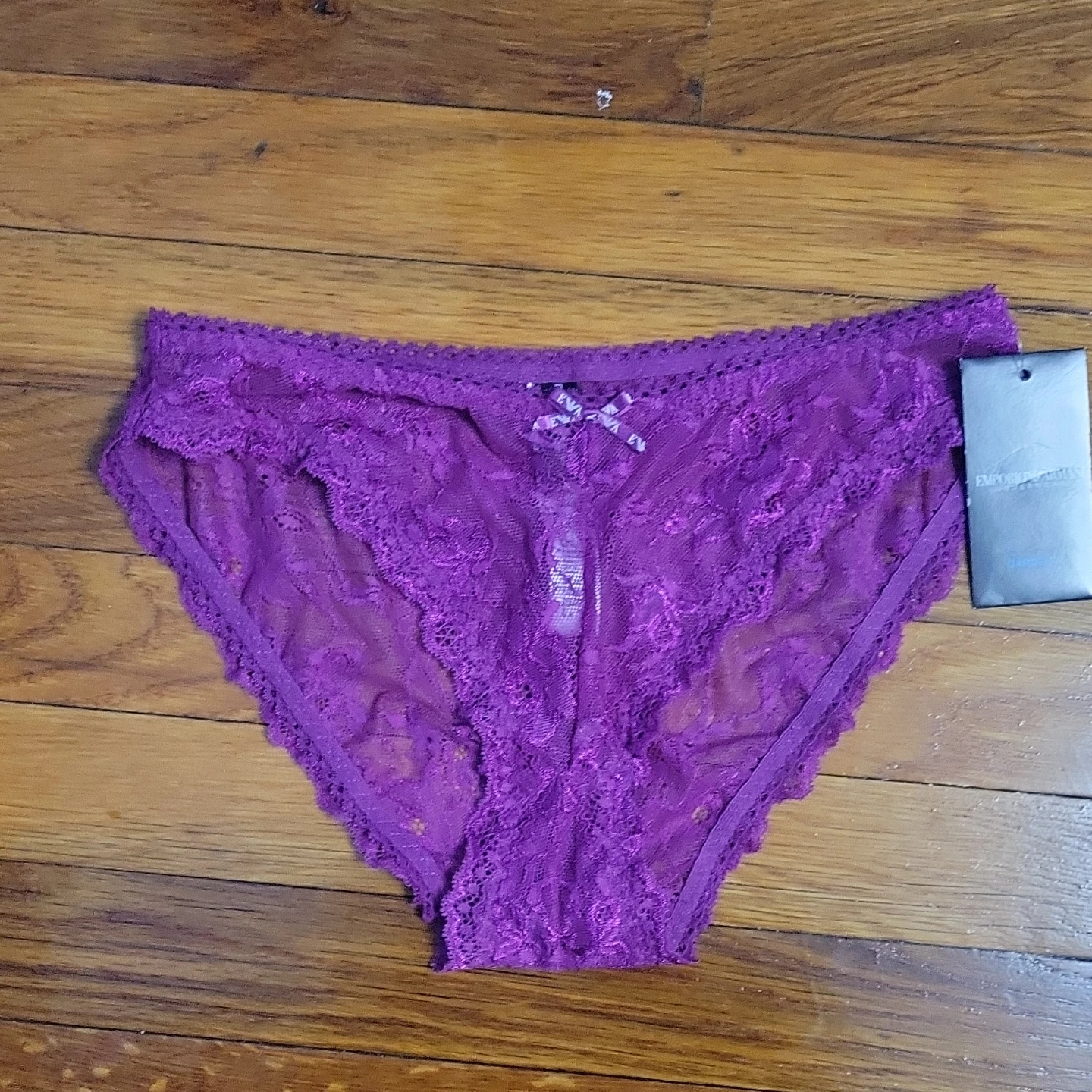 Emporio Armani Lace Panties - Purple