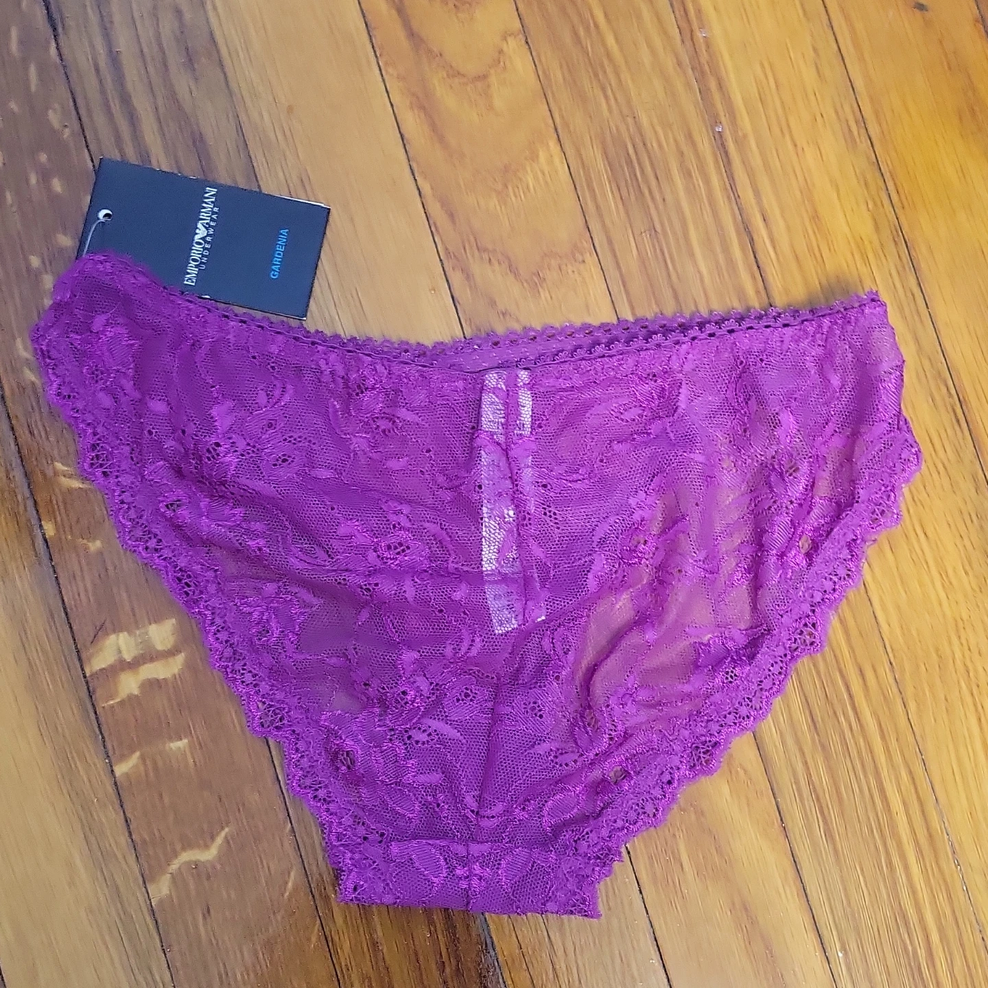 Emporio Armani Lace Panties - Purple - photo 3
