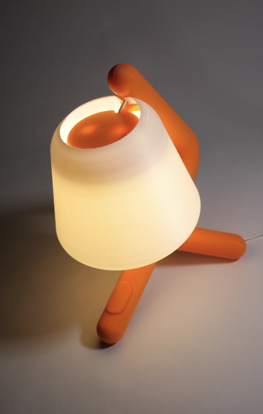 Orange and White Table Lamp - photo 2