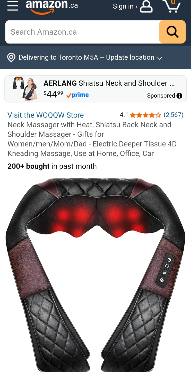 AERLANG Shiatsu Neck and Shoulder Massager - photo 3