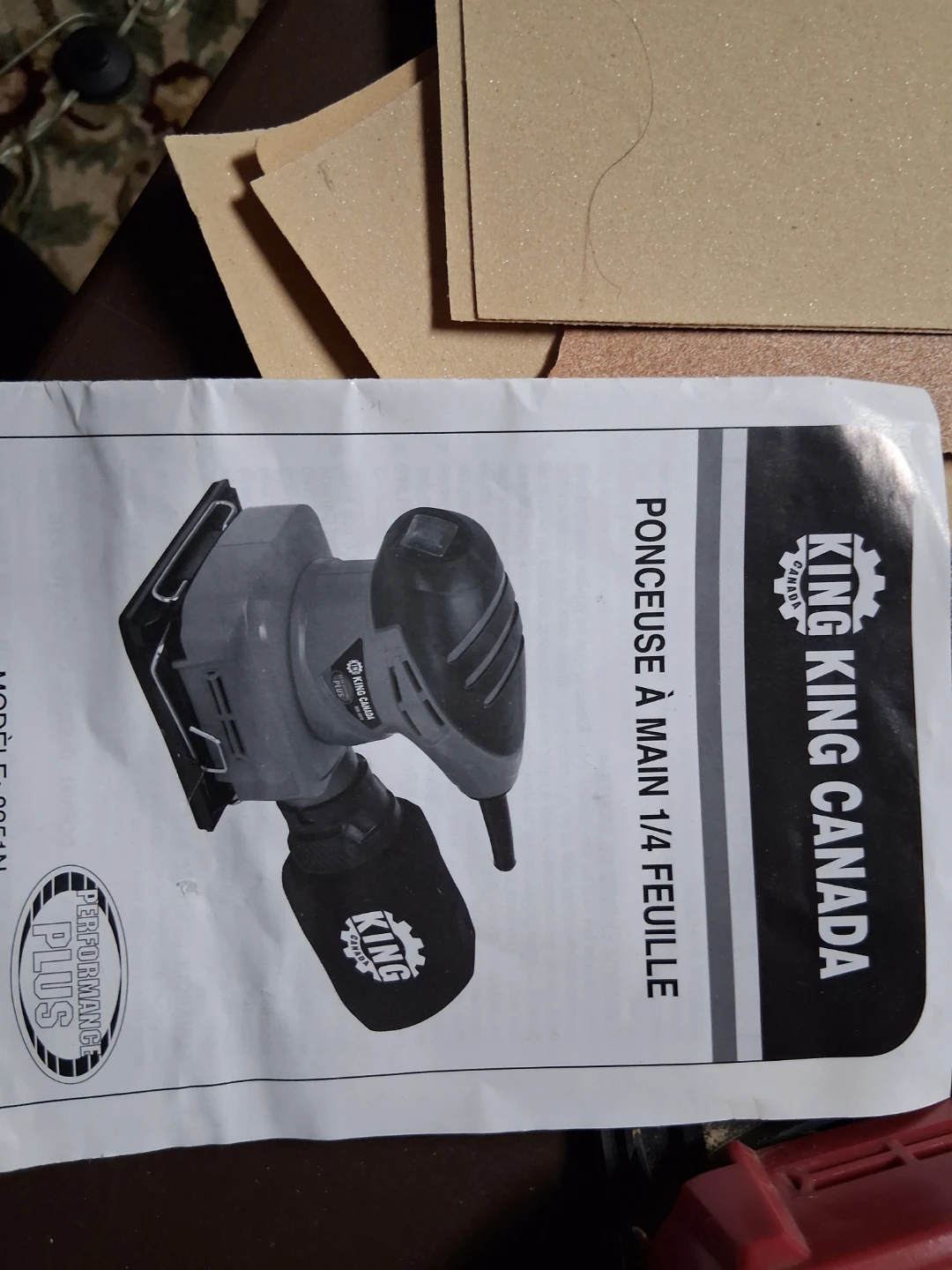 King Canada 1/4 Sheet Orbital Sander - photo 2