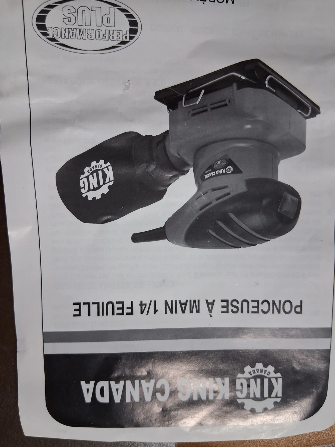 King Canada 1/4 Sheet Orbital Sander - photo 5