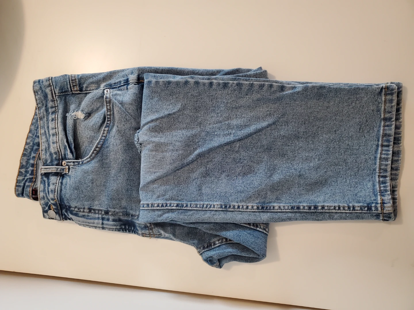 Plus Size NOBO Lightly Distressed Light Wash Jeans - photo 4