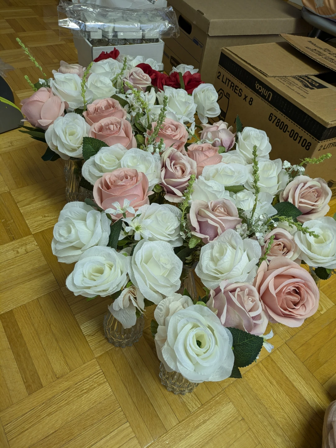 15 bud vases with flowers - photo 2