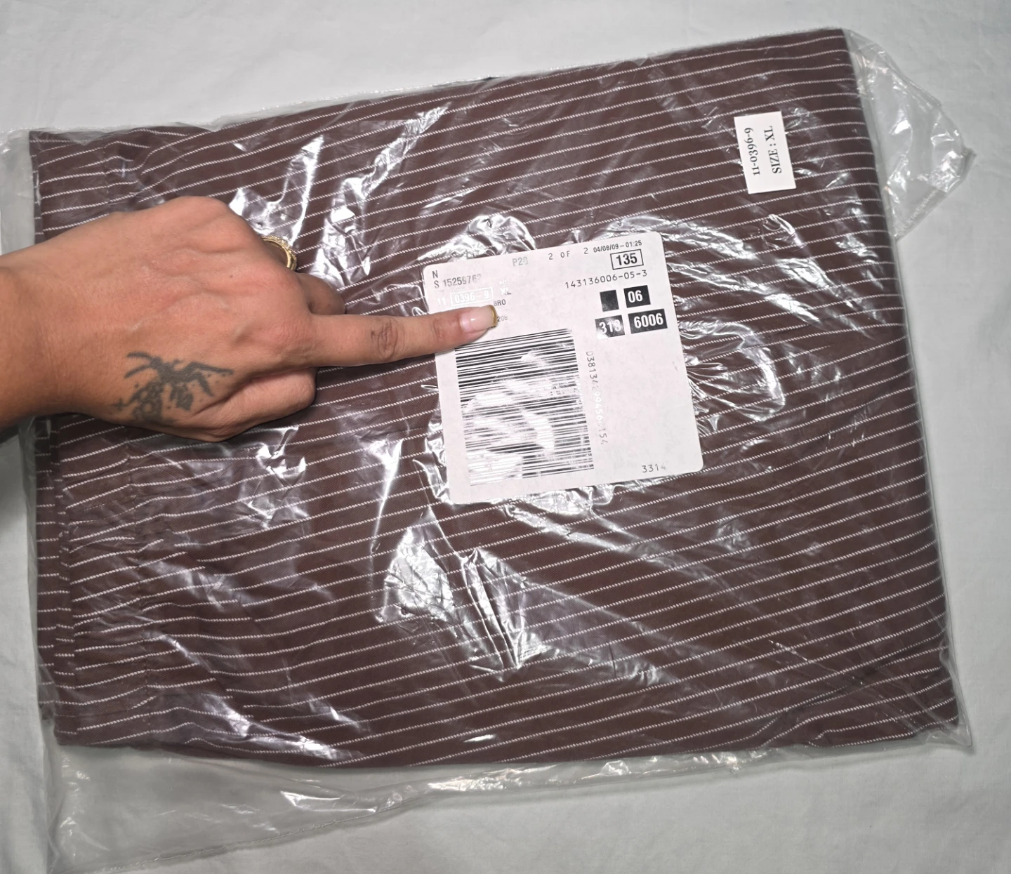 Brown Pinstripe Dress Pants Size XL Brand New - photo 4