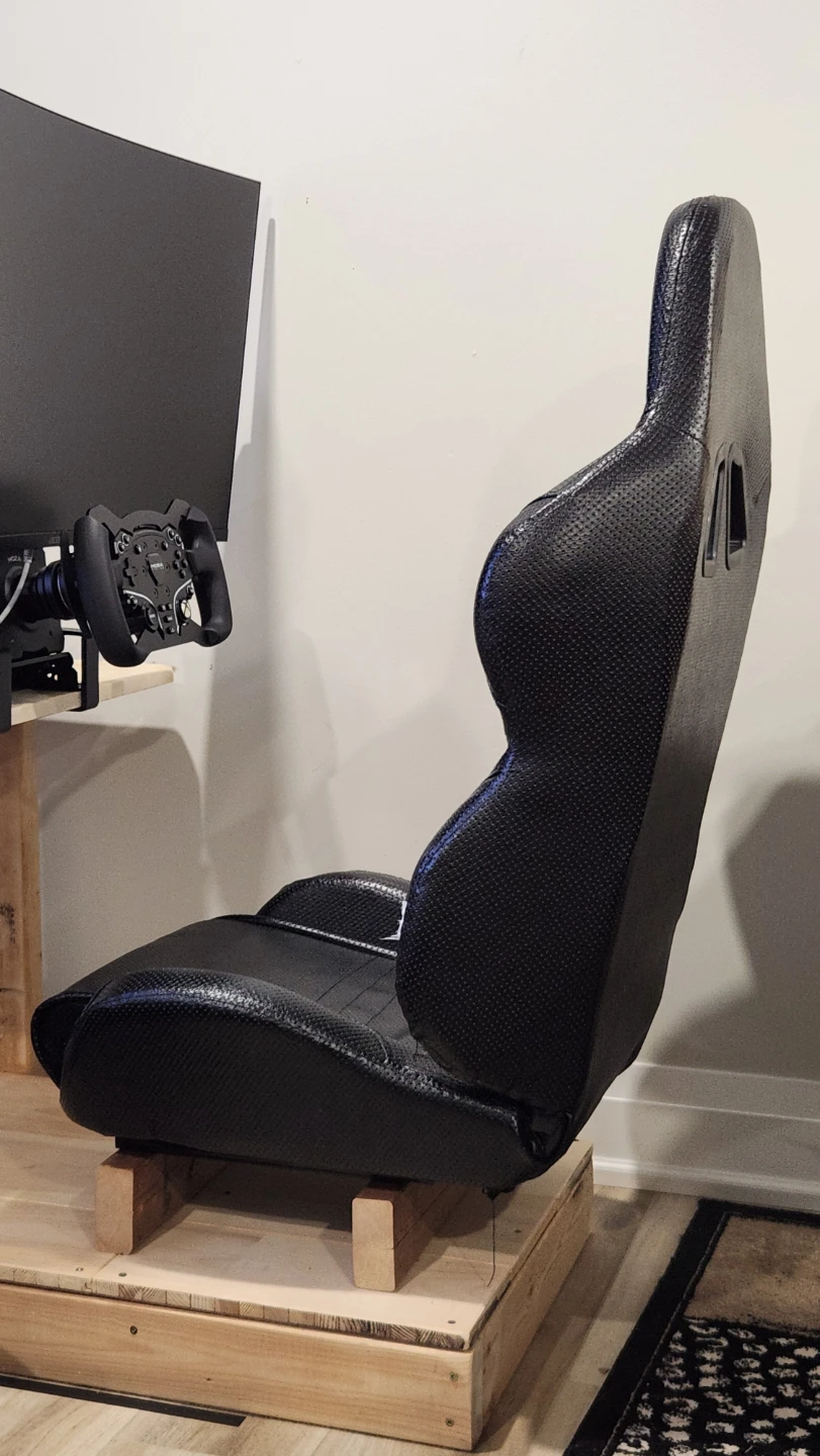 Sim racing/go-karting seat (w/ seat slider)
