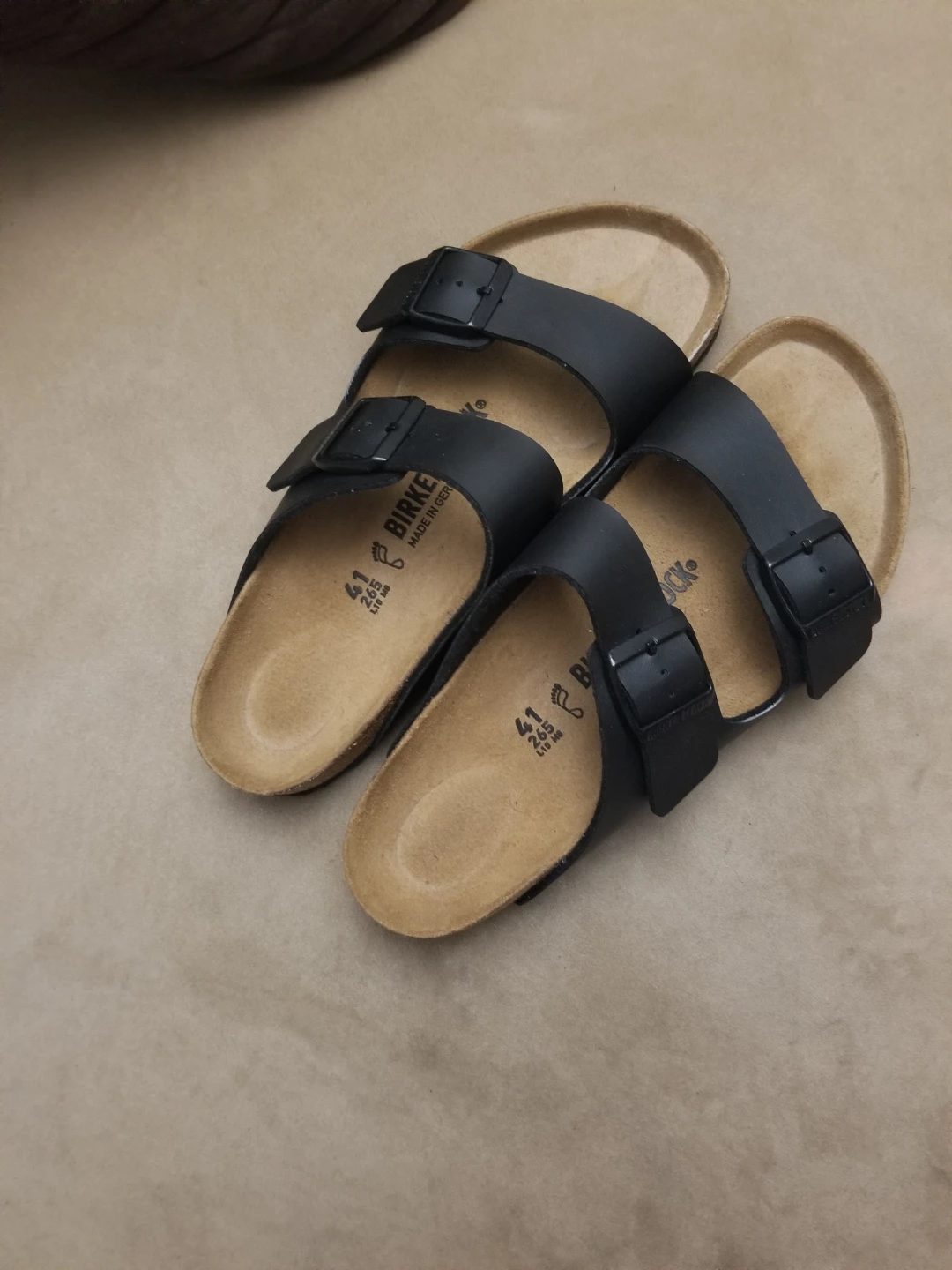 Birkenstock Arizona Black Sandals Size 41