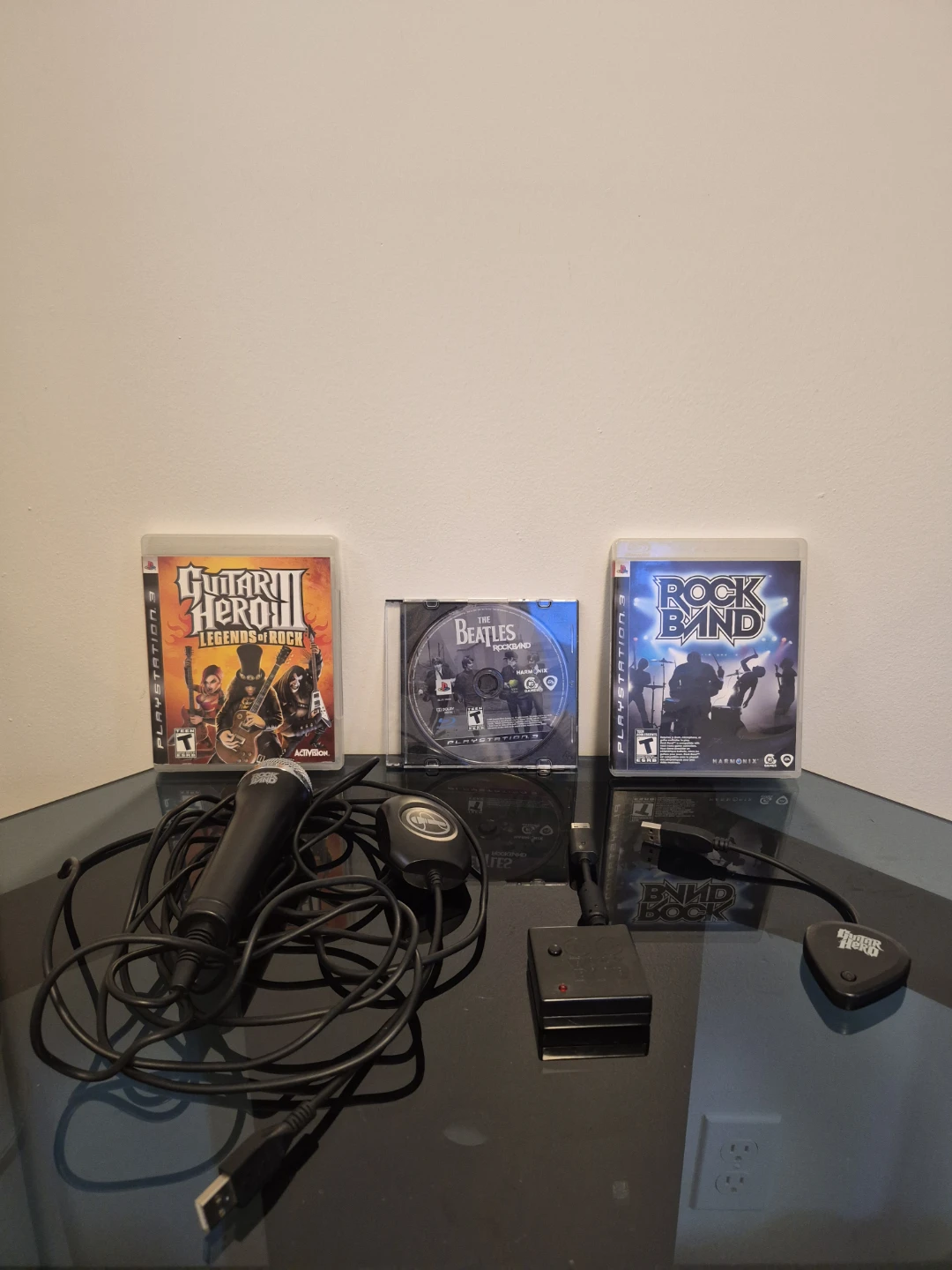 Rock Band and Guitar Hero Bundle FULL SET + 3 Ps3 Games - photo 2