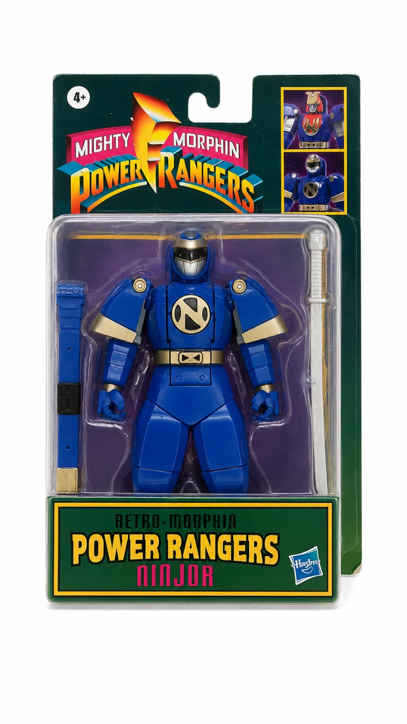 3x Sealed Hasbro Power Rangers Retro-Morphin Ninjor Figures