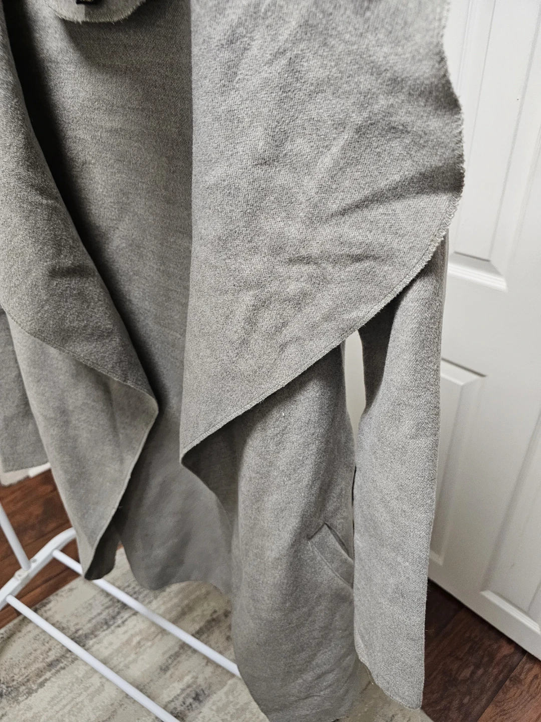 Revamped Outerwear Grey Drape Cardigan - photo 2