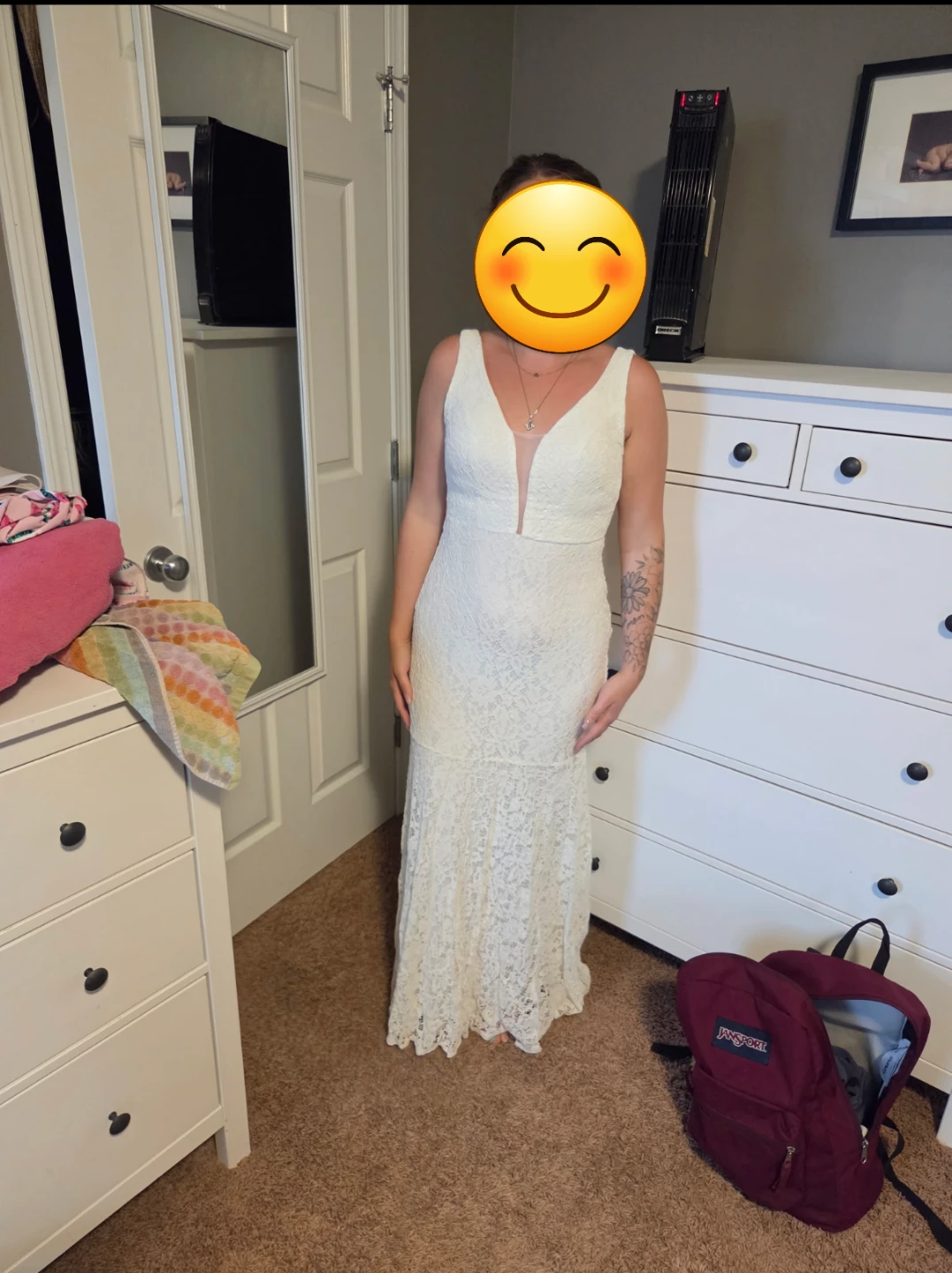 White Lace Wedding Dress
