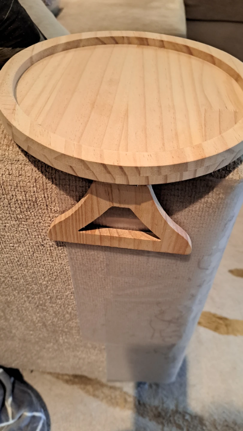 Wooden folding tray table