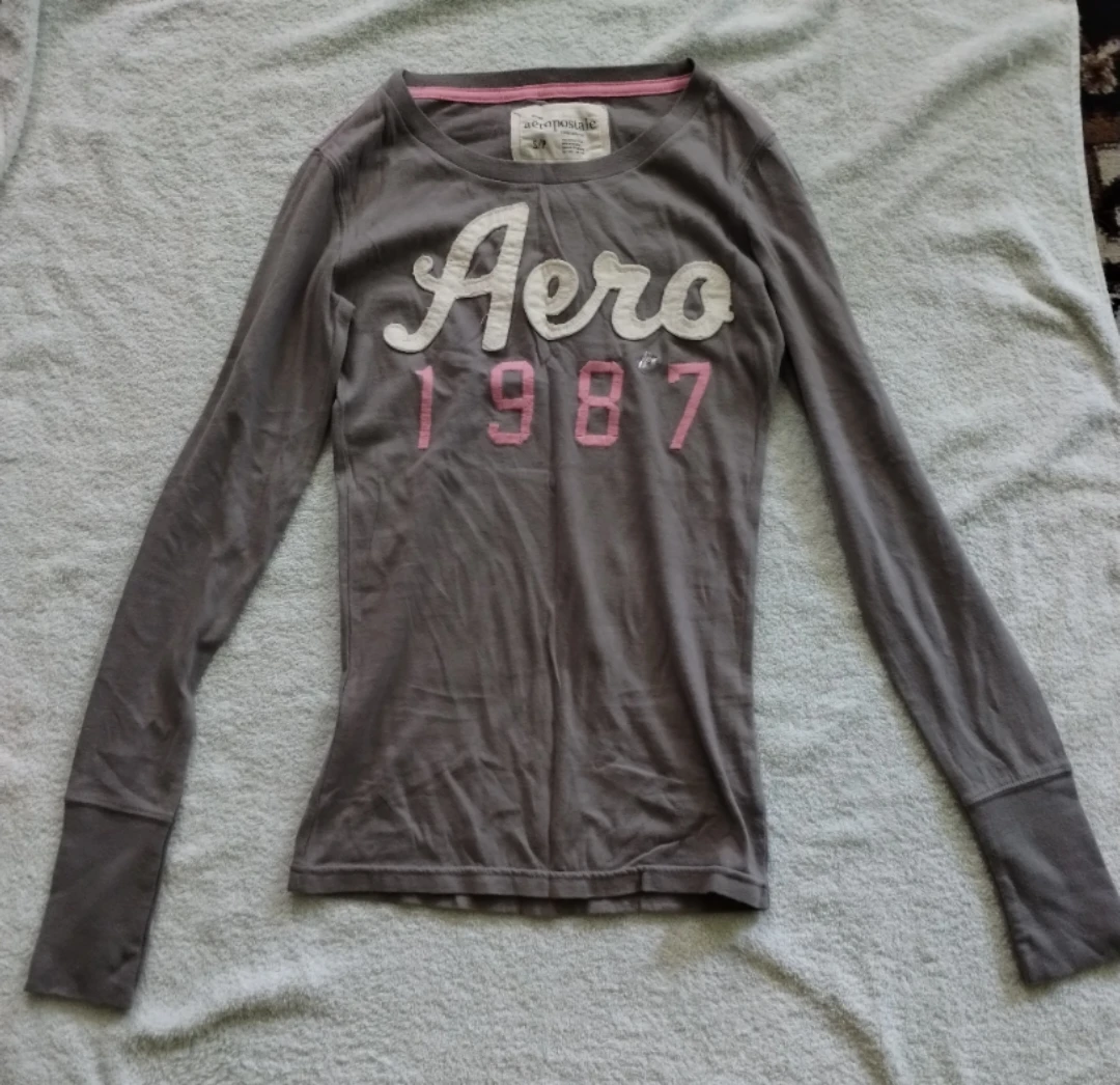 Aeropostale Aero 1987 Long Sleeve T-Shirt Size S/P