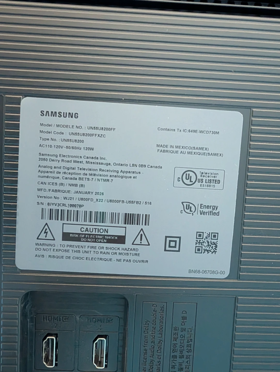 Samsung 55" UHD 4K Smart TV UN55U8200FF - photo 3